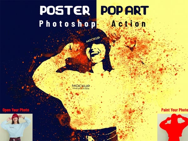 CreativeMarket - Poster Pop Art Photoshop Action
