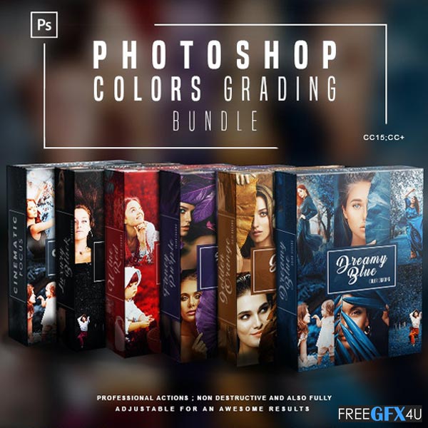 Graphicriver - Colors Grading Photoshop Actions Bundle