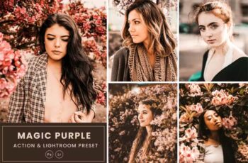 Magic Purple Action And Lightroom Presets