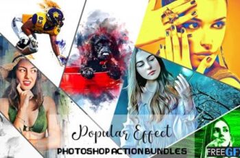 Popular Effect Photoshop Actions Bundle