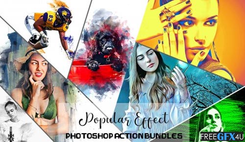 Popular Effect Photoshop Actions Bundle
