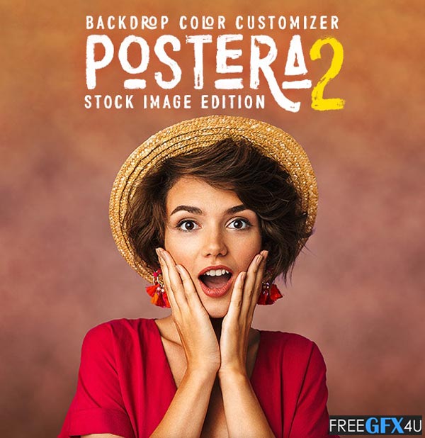 Postera 2 Backdrop Color Customizer - Photoshop Action
