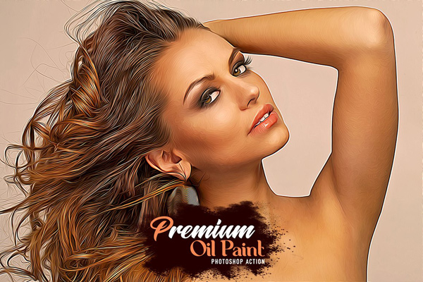 Creativemarket - Premium Oil Paint Photoshop Action