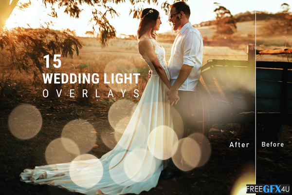 15 Wedding Light Overlays
