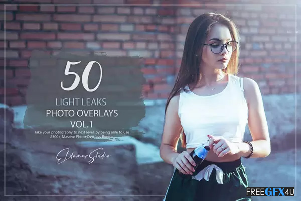 50 Light Leaks Photo Overlays Vol 1
