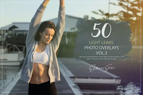 50 Light Leaks Photo Overlays Vol 3