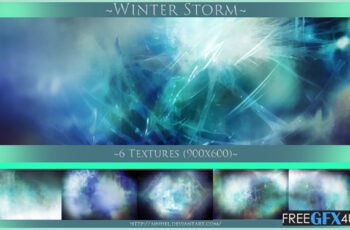 6 Winter Texture PNG Pack