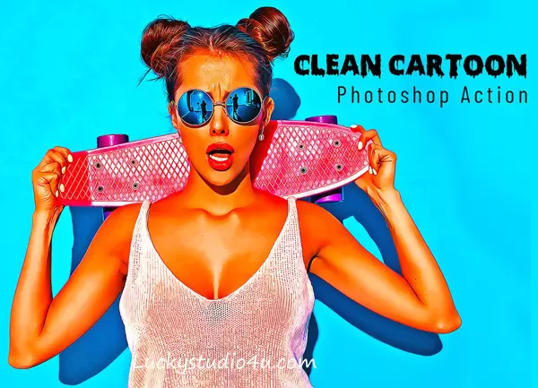 Clean Cartoon Photoshop Action