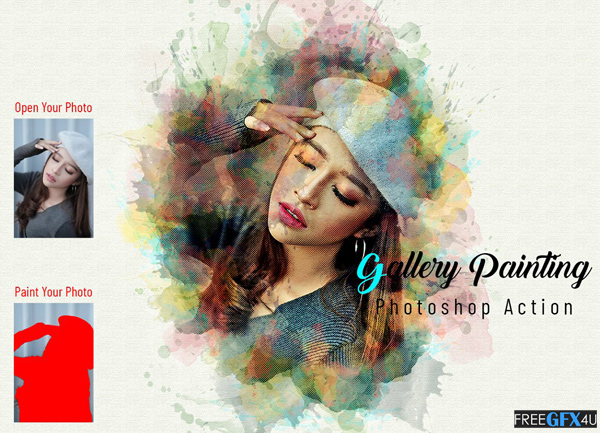 Gallery Painting Photoshop Action