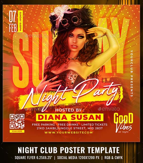 Graphicriver - Night Party Club Poster Template 33170861