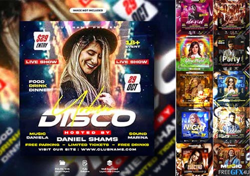 Party Flyer Or Social Media Promotional Banner PSD Templates