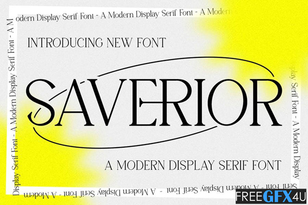 Saverior - Advertisement Font