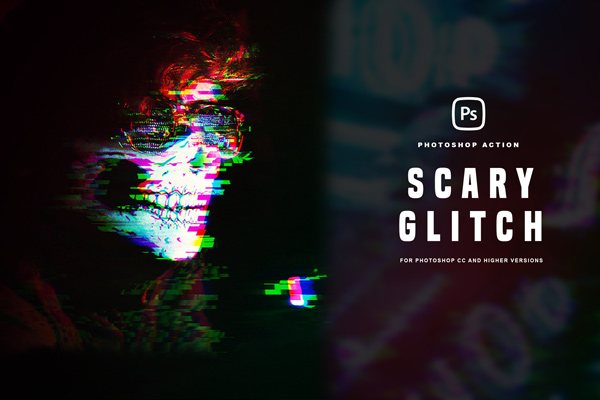 Scary Glitch Photoshop Action (2)