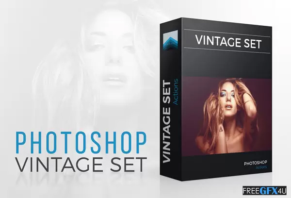 Vintage Photoshop Actions set