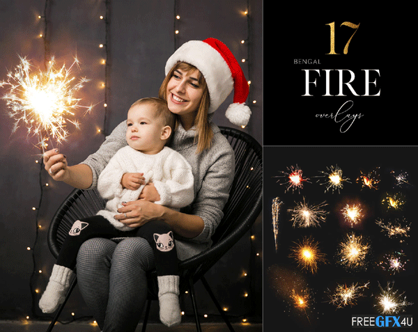 17 Cover Images of Sparkler Overlays