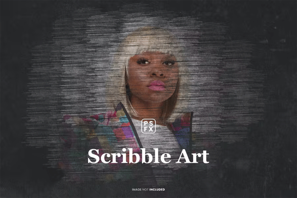 Scribble Art Photo Effect