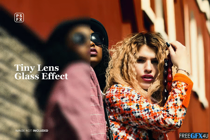 Tiny Lens Glass Overlay Photo Effect