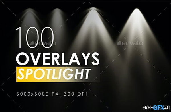 100 Spotlight Overlays