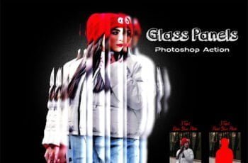 Glass Panels Photoshop Action