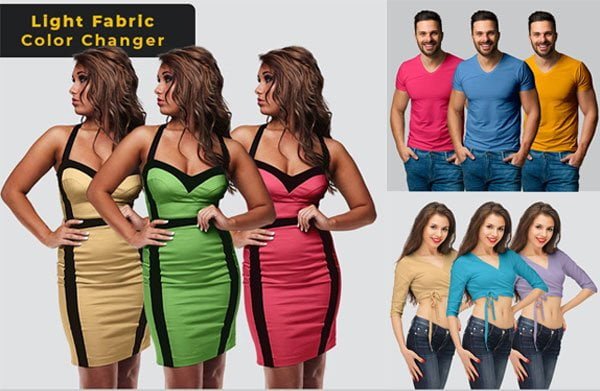 Light Fabric Color Changer Photoshop Action