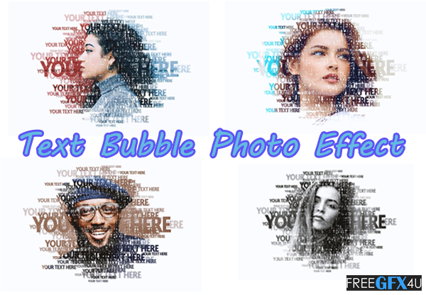 Text Bubble Photo Effect