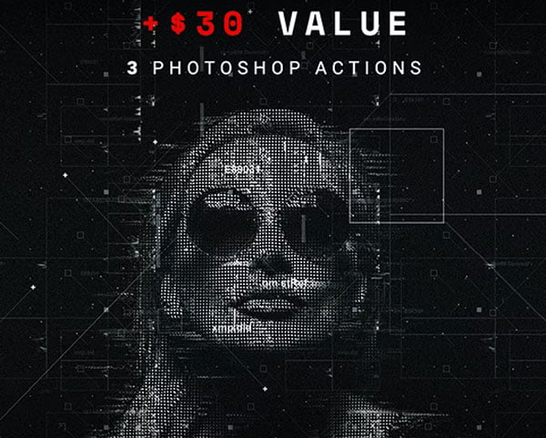Codetoform 3 in 1 Photoshop Action Bundle