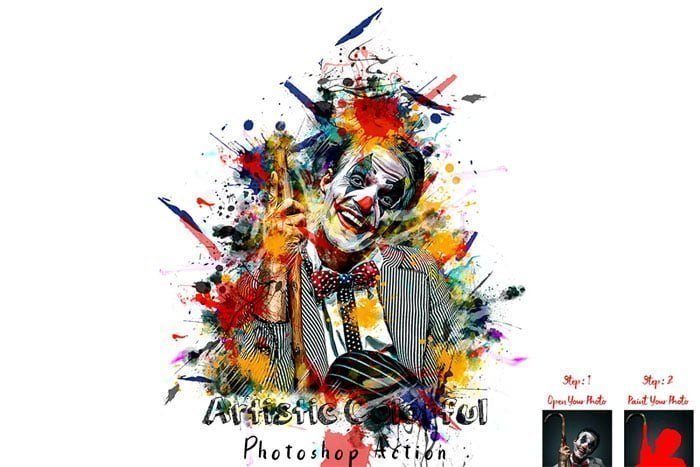 CreativeMarket - Artistic Colorful Photoshop Action