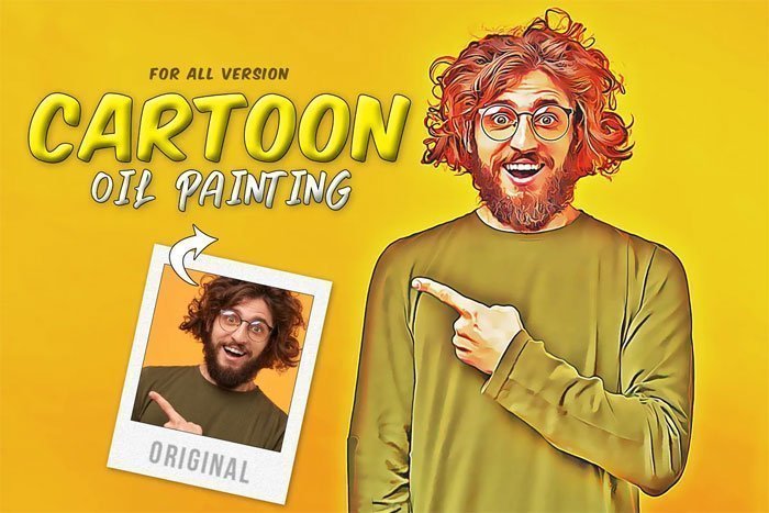 Cartoon Oil Painting