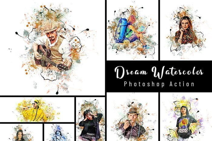 Dream Watercolor Photoshop Action