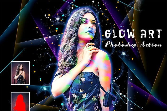 Glow Art Photoshop Action