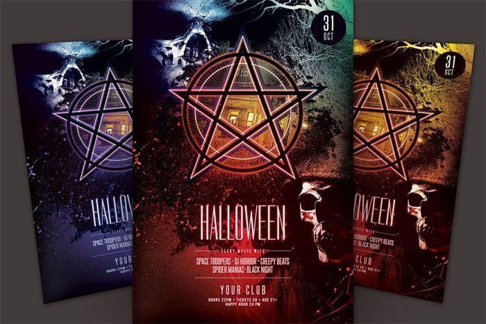 Halloween Flyer PSD Template