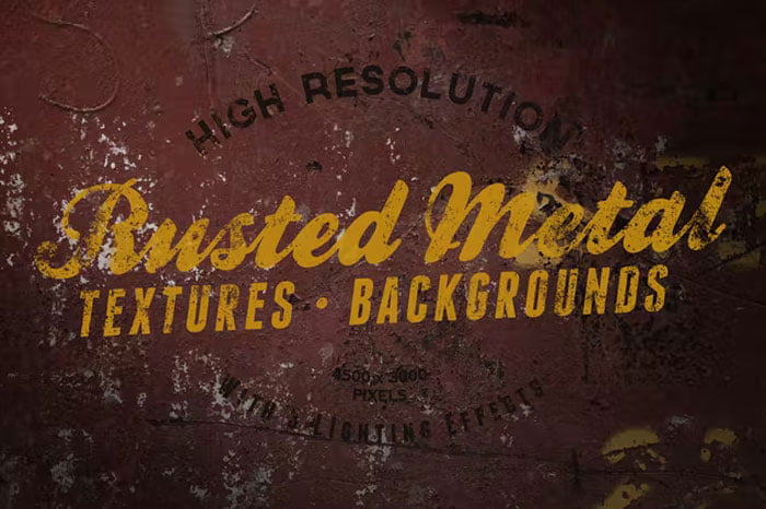 Metal Rust, Scratches and Cracks Backgrounds
