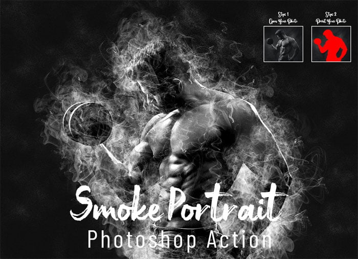 Smoke Portrait Photoshop Action