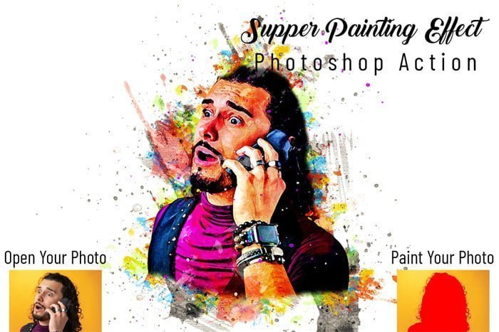 Supper Painting Effect PS Action