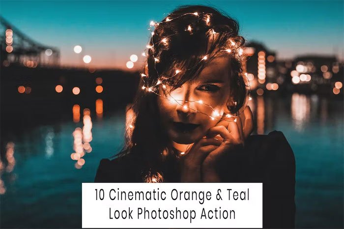 10 Cinematic Orange Teal Look Photoshop Action