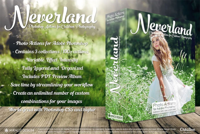 Actions for Photoshop Neverland