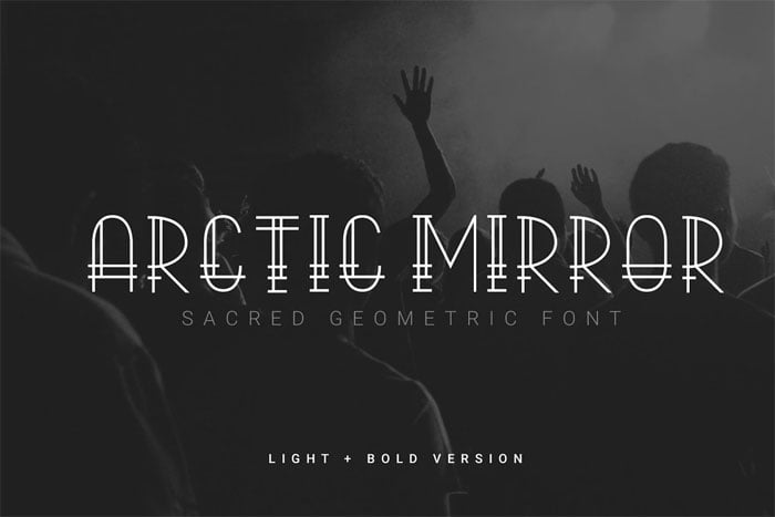 Arctic Mirror Sacred Font