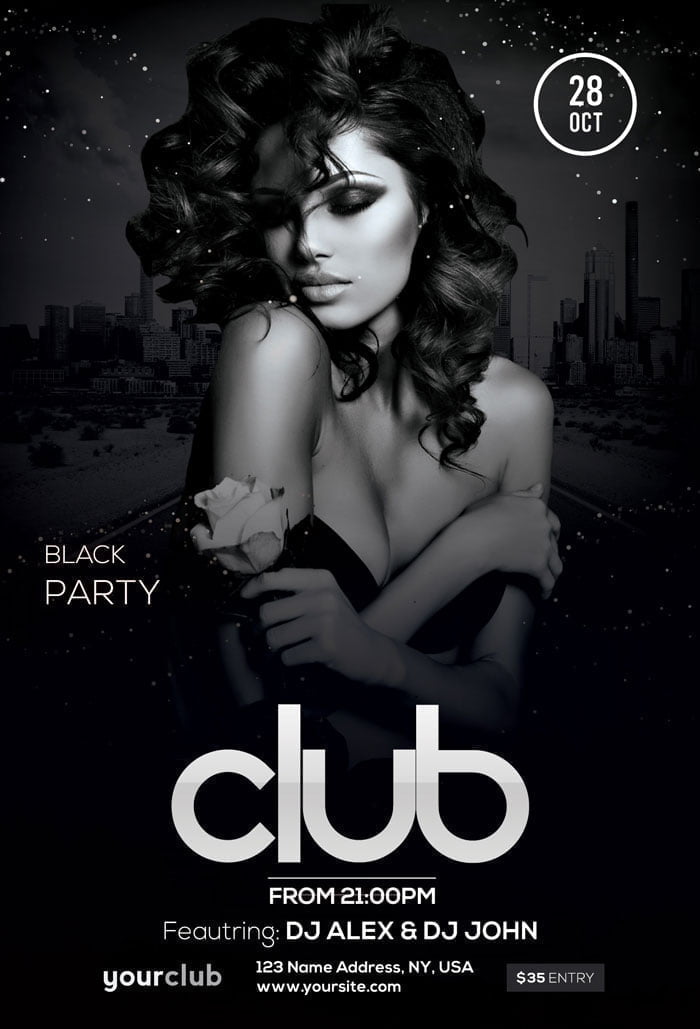 Club Flyer PSD Template