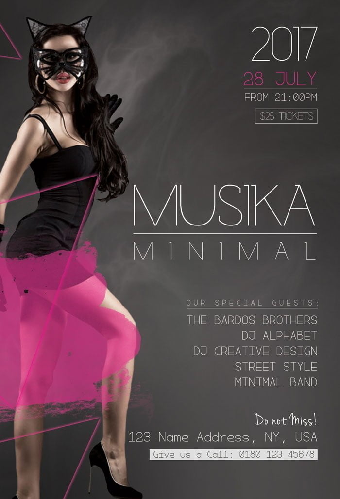 Musica Flyer PSD Template