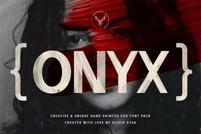 ONIX Hand Painted SVG Font