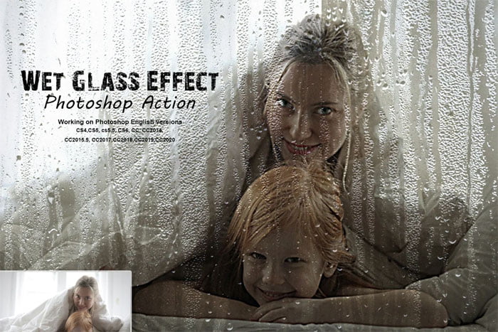 CreativeMarket - Wet Glass Effect Action