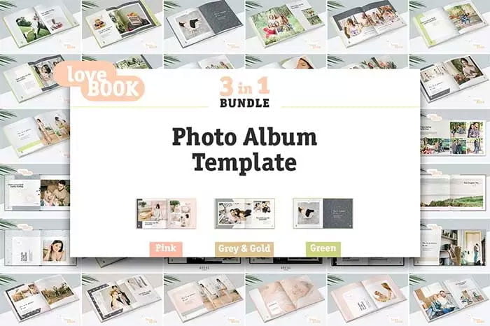 3 in 1 Photo Album Template Bundle