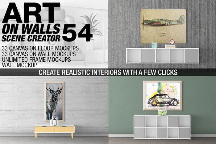 Canvas Frames Mockups v 54