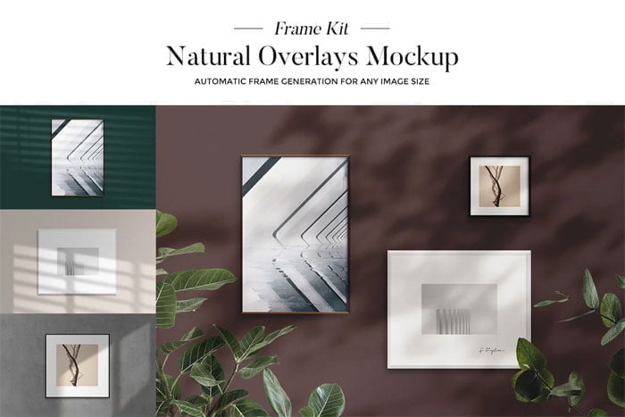 Frame Mockups With Natural Overlays