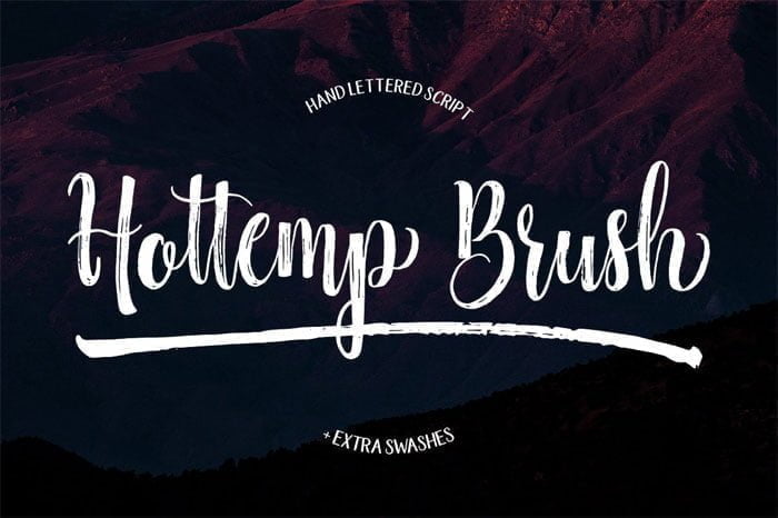 Hottemp Brush Font Duo