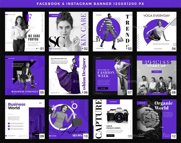 50 Instagram & Facebook Banners