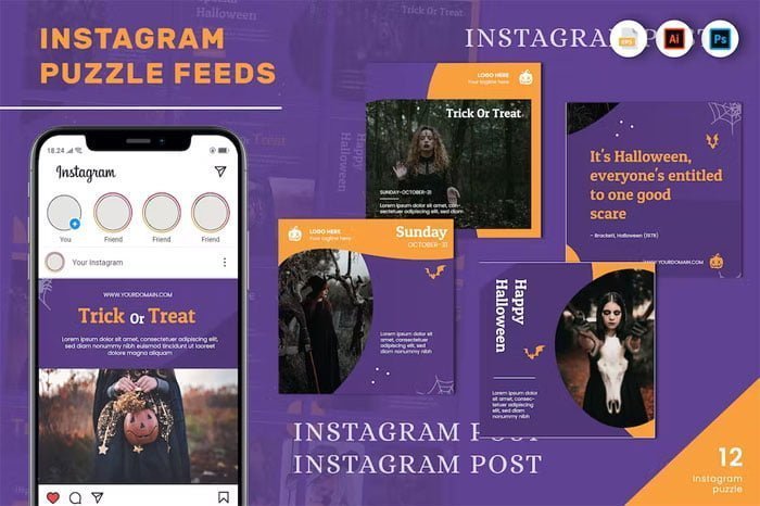 Halloween Puzzle Instagram Feed