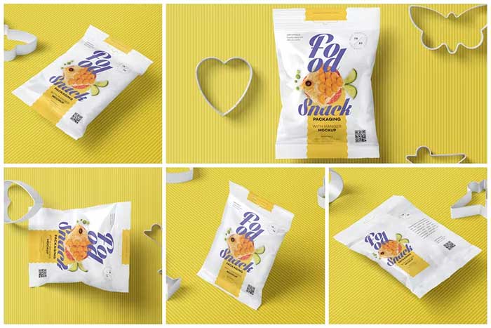 Hanging Snack Packaging Mockups