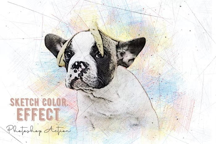 Sketch With Color Effect Action