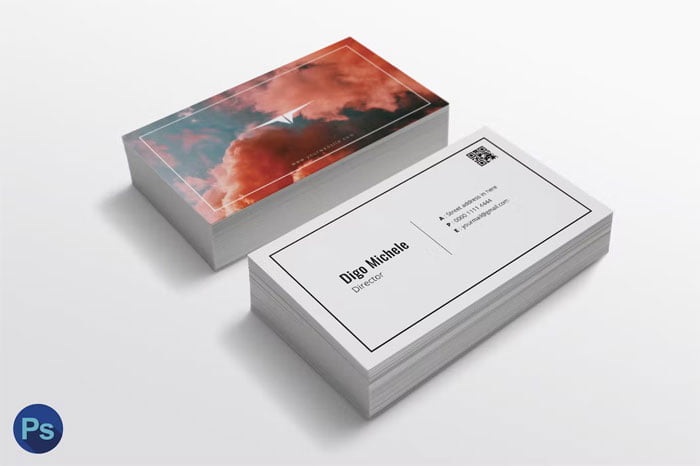 Smoke Color Business Card
